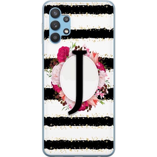 Samsung Galaxy A32 5G Gennemsigtig cover Bogstavet J