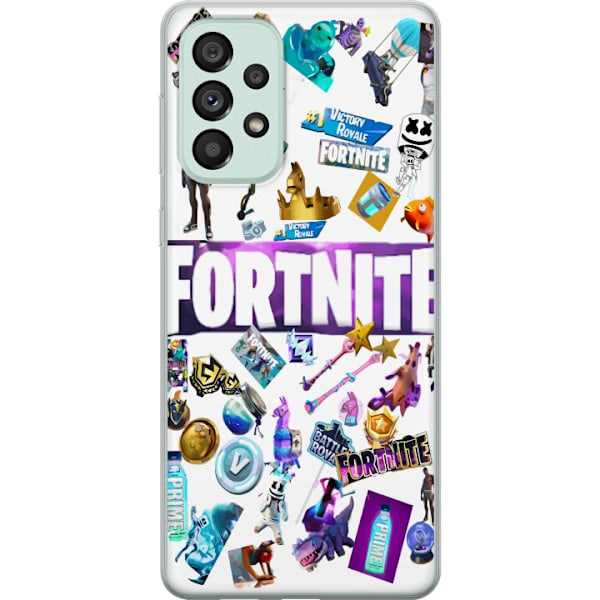 Samsung Galaxy A73 5G Läpinäkyvä kuori Fortnite