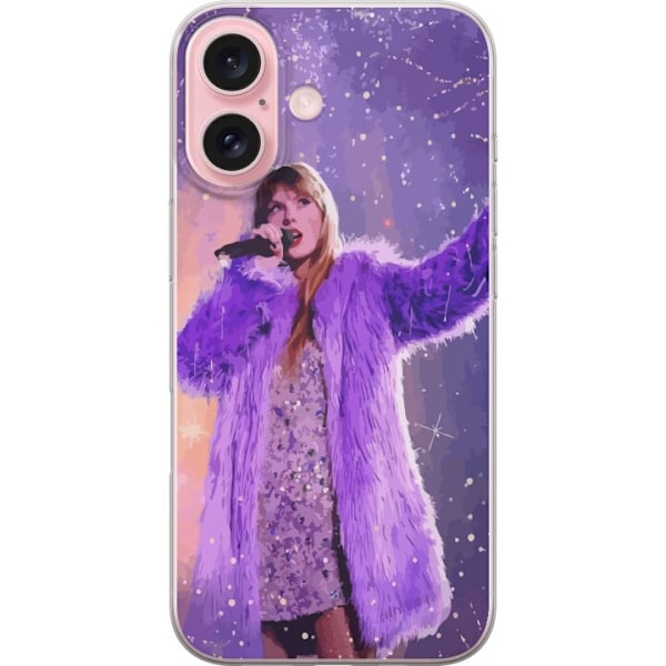 Apple iPhone 16 Genomskinligt Skal Taylor Swift