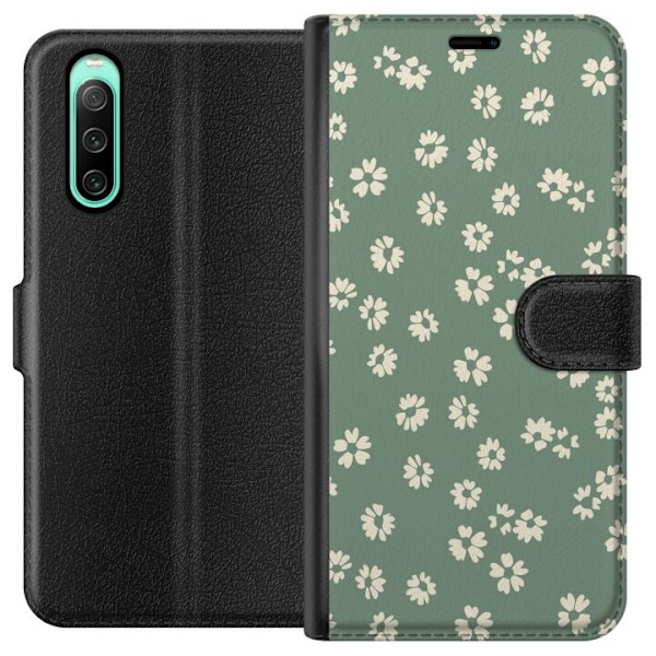 Sony Xperia 10 IV Plånboksfodral Blomsterdröm – färgglatt blommönster