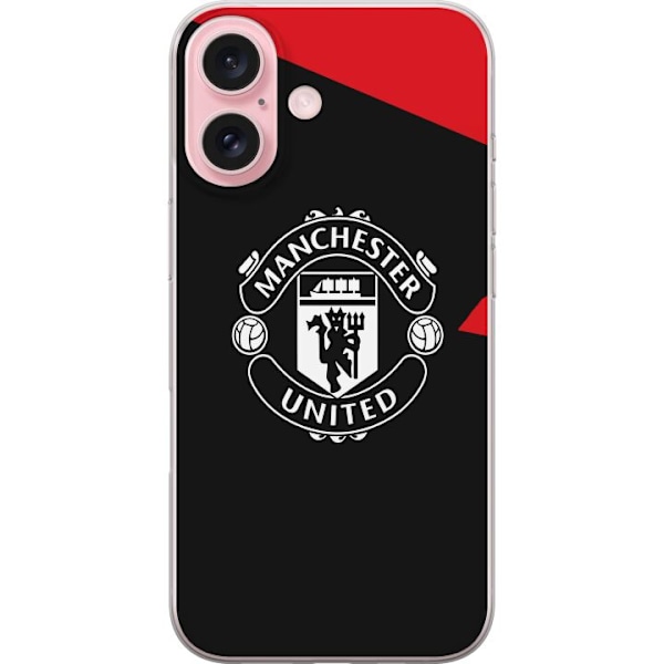 Apple iPhone 16 Läpinäkyvä kuori Manchester United FC