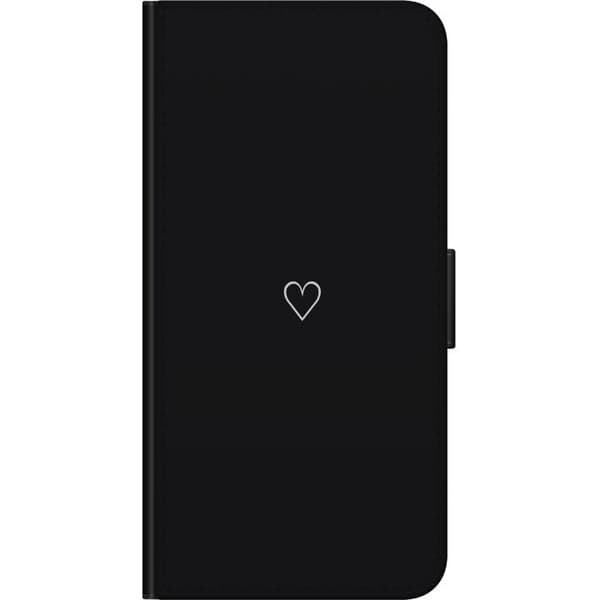 Kompatibelt Lommeboketui til OnePlus 9 Pro Hjerte Svart