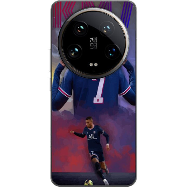 Xiaomi 14 Ultra Gennemsigtig cover MAP Fodbold Design Grafisk Mønster Moderne Sportsmotiv Trend Fodbold Populær Grafisk Stil Motiv