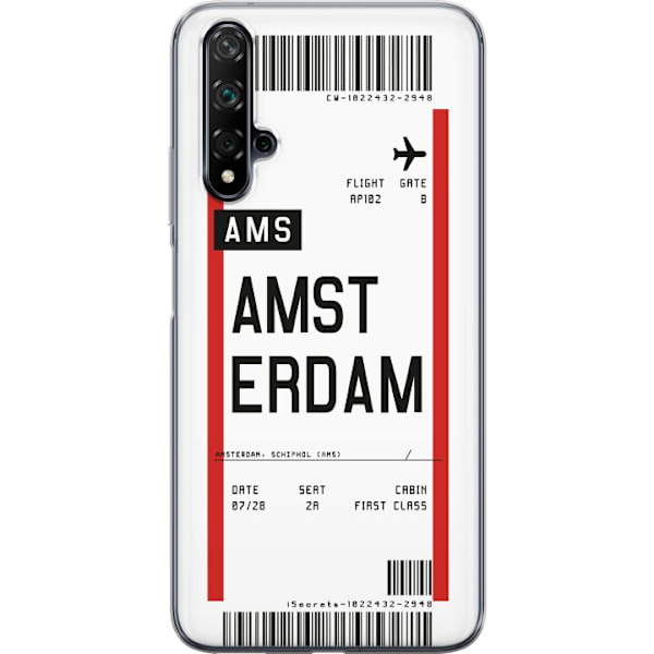 Huawei nova 5T Gjennomsiktig deksel Amsterdam