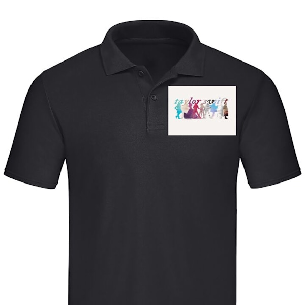 Poloshirt til Voksen | Elegant Poloshirt Taylor Swift Sort Stor