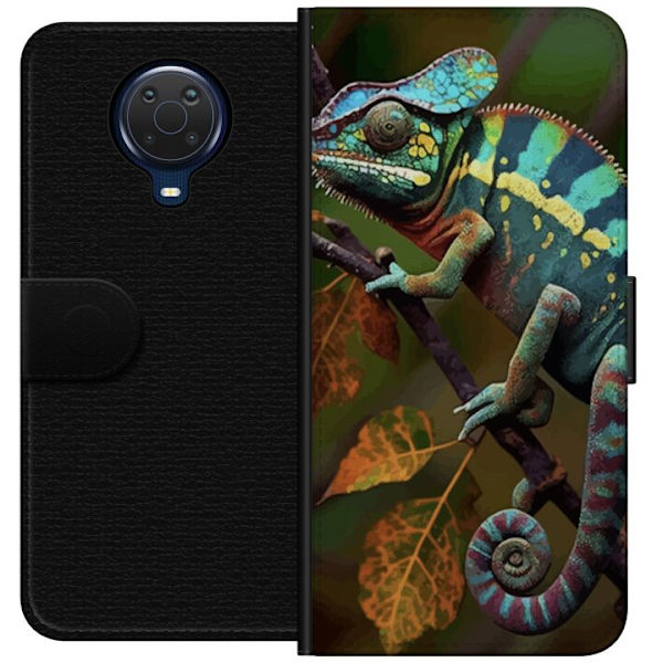 Nokia G20 Tegnebogsetui Edderkop Grafisk Streetwear Design Dyremønster Moderne Bylivsstil Populært Motiv Kreativ Kunst Trend