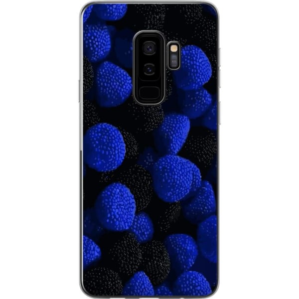 Samsung Galaxy S9+ Gennemsigtig cover Blå Slikstykker