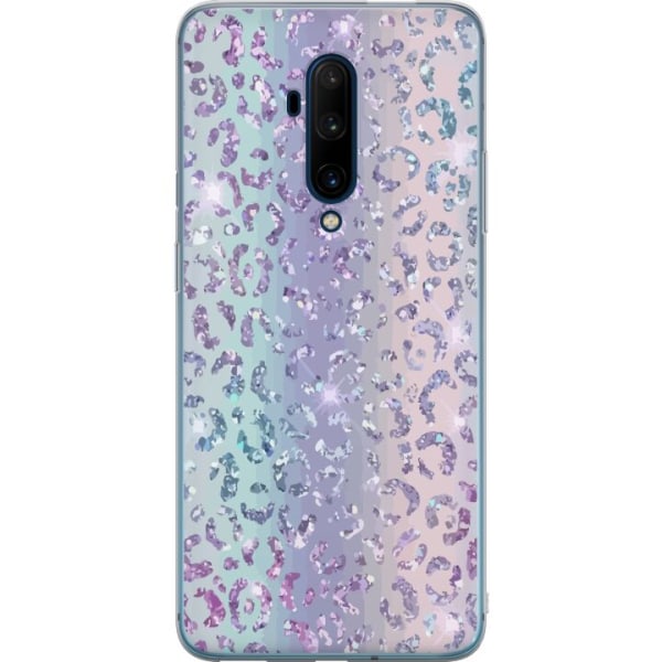 OnePlus 7T Pro Gennemsigtig cover Glitter Leopard