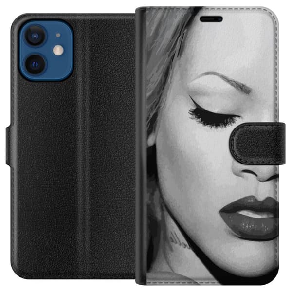 Kompatibel Tegnebogsetui til Apple iPhone 12 mini Rihanna – Aesthetic Edit 2025