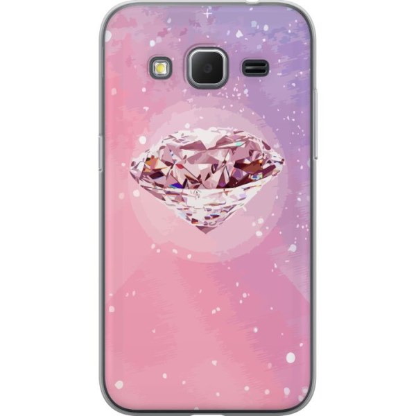 Samsung Galaxy Core Prime Gjennomsiktig deksel Glitter Diamant