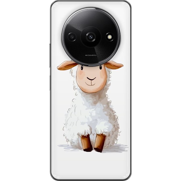 Xiaomi Redmi A3 Läpinäkyvä kuori Suloinen Lammas - lasten ja vauvan tuotteita sarjakuvatyyliin