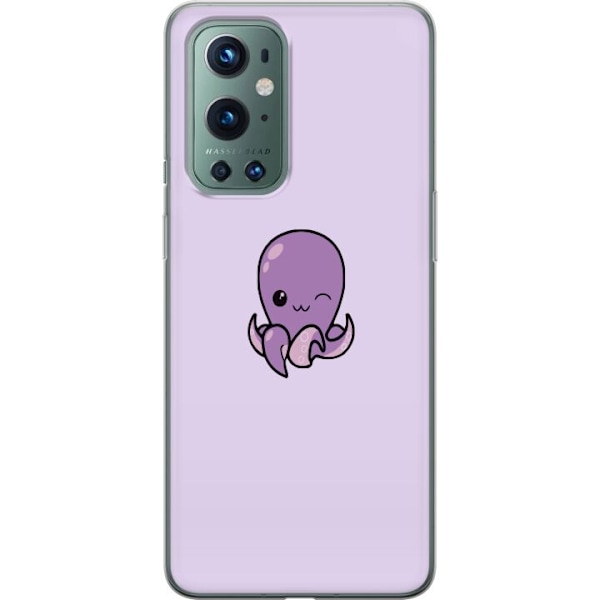 OnePlus 9 Pro Läpinäkyvä kuori Purple Octopus