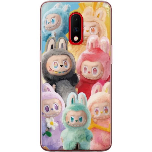 OnePlus 7 Genomskinligt Skal Labubu Sketch Style – Handritat
