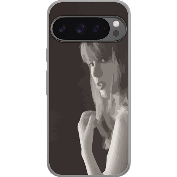 Google Pixel 9 Pro XL Genomskinligt Skal Taylor Swift - TTPD