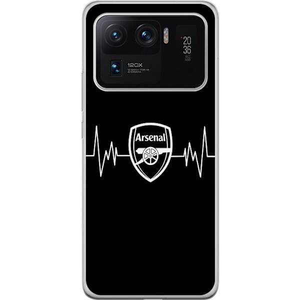 Xiaomi Mi 11 Ultra Läpinäkyvä kuori Arsenal