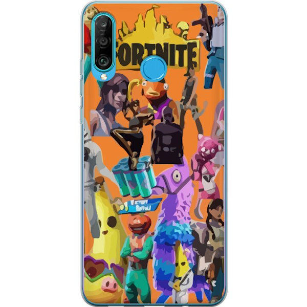 Huawei P30 lite Gennemsigtig cover Fortnite