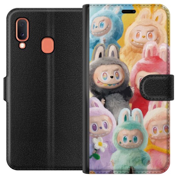 Samsung Galaxy A20e Lommeboketui Labubu Skissestil