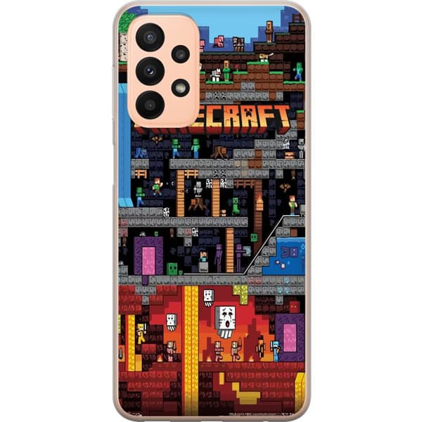 Kompatibelt Mobildeksel til Samsung Galaxy A23 Minecraft