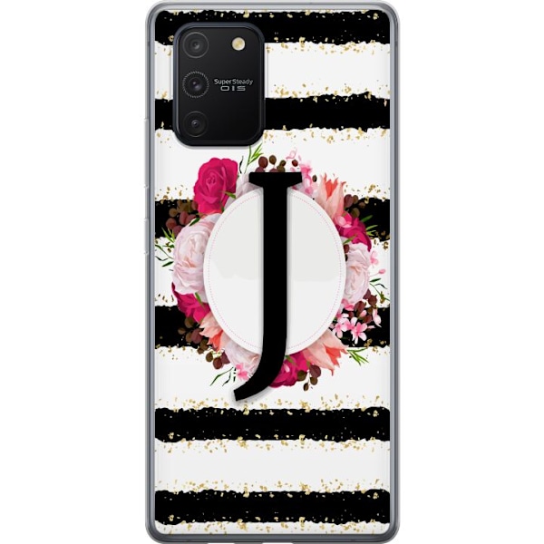 Samsung Galaxy S10 Lite Gennemsigtig cover Bogstavet J