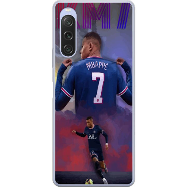 Sony Xperia 10 V Läpinäkyvä kuori MAP Jalkapallo Design Graafinen Kuviointi Moderni Urheiluaihe Trendikäs Jalkapallo Suosittu Graafinen Tyyli Moti
