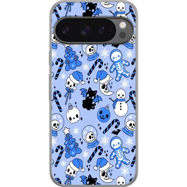 Kompatibelt Mobilskal till Google Pixel 9 Pro XL Halloween Blå