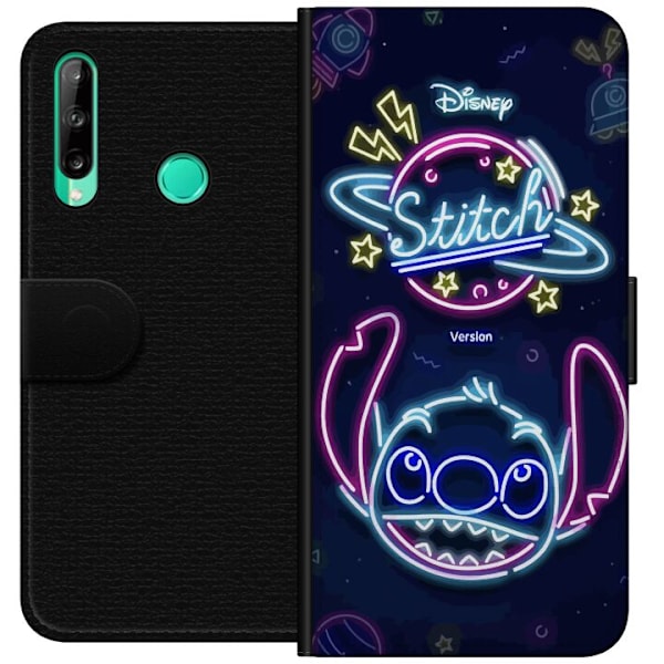 Huawei P40 lite E Tegnebogsetui Stitch Neon