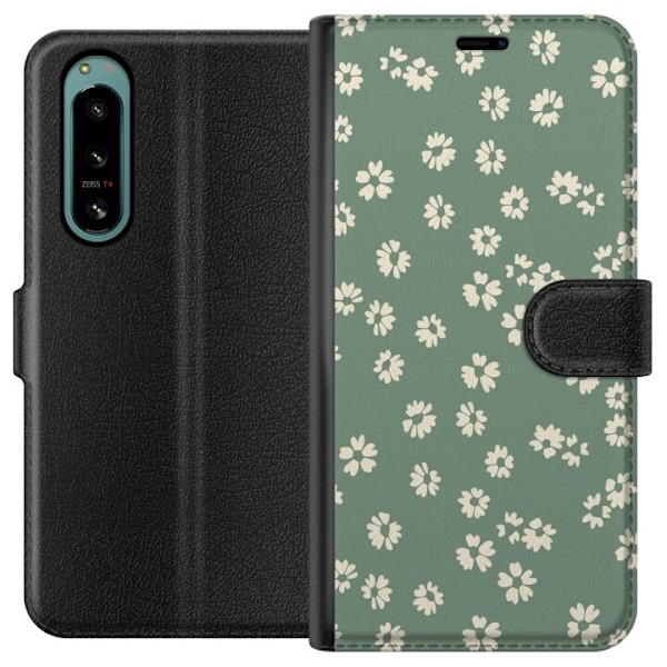 Sony Xperia 5 IV Tegnebogsetui Blomsterdrøm - Farverigt Bloms