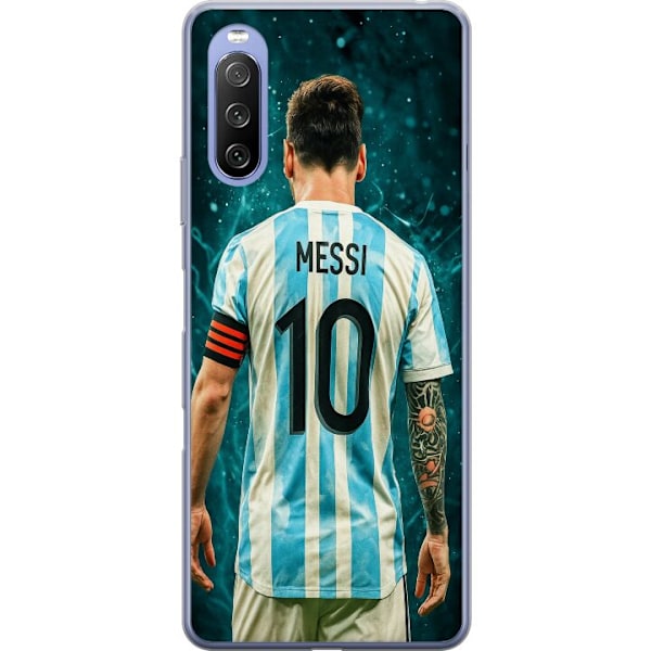 Sony Xperia 10 III Lite Läpinäkyvä kuori Messi