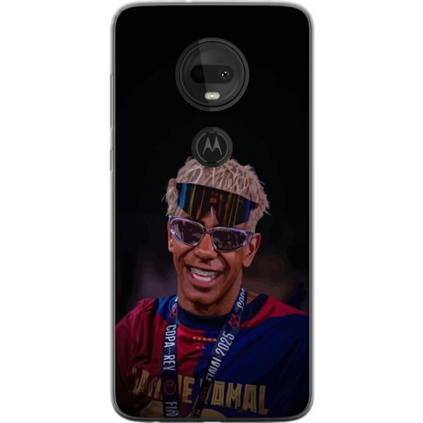 Motorola Moto G7 Genomskinligt Skal Lamine Yamal mobilskal i stilren sportdesign
