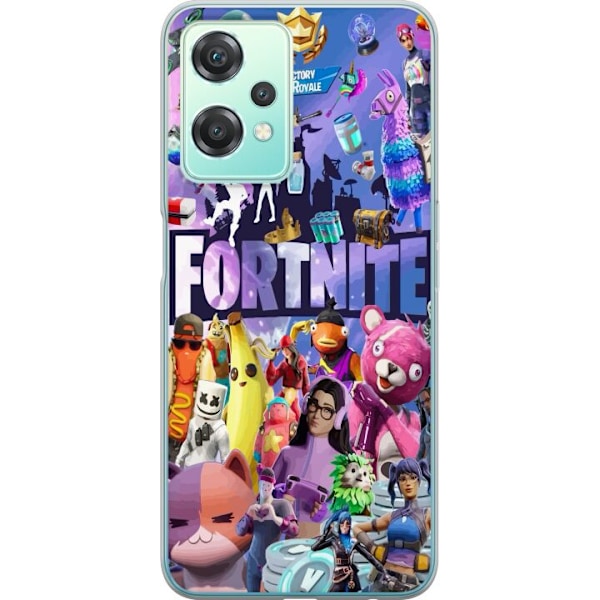 OnePlus Nord CE 2 Lite 5G Läpinäkyvä kuori Fortnite Ryhmä