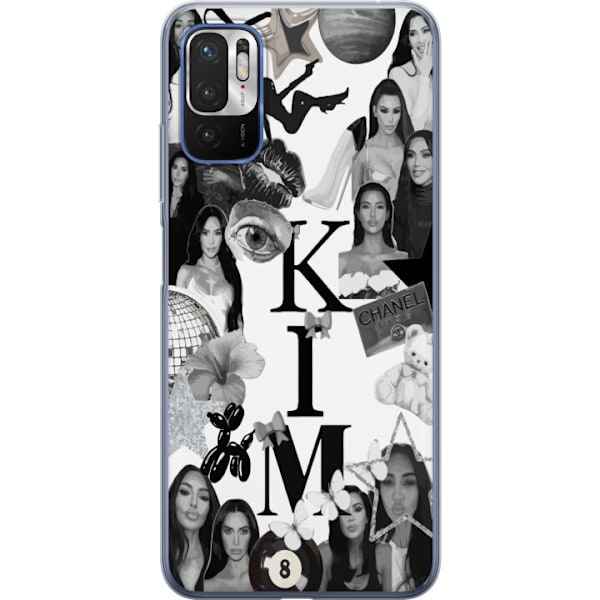 Xiaomi Redmi Note 10 5G Läpinäkyvä kuori Kim Kardashian –
