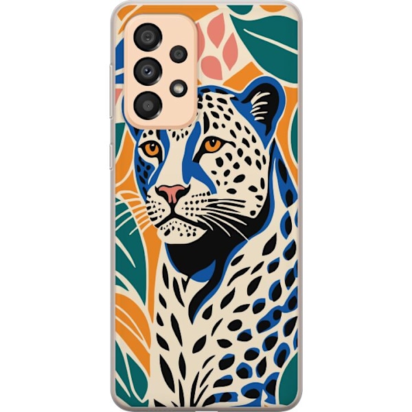 Samsung Galaxy A33 5G Gennemsigtig cover Majestætiske Leopard