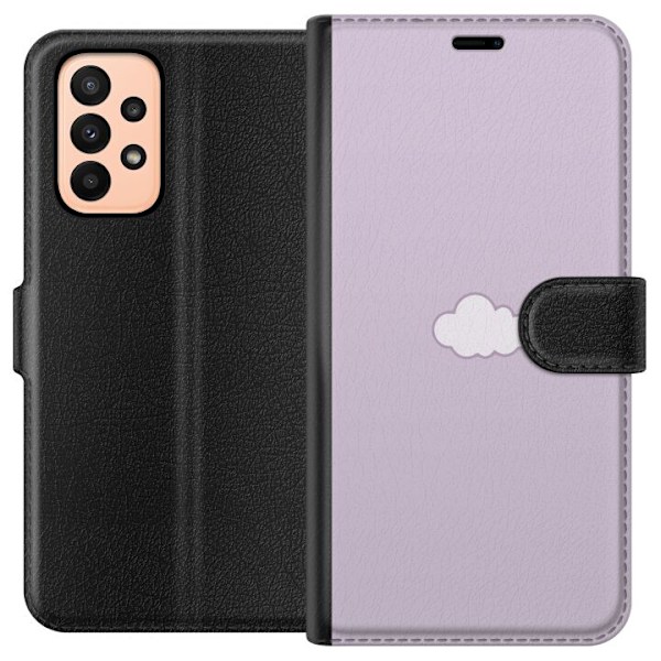 Samsung Galaxy A23 Plånboksfodral Lila Moln – minimalistisk
