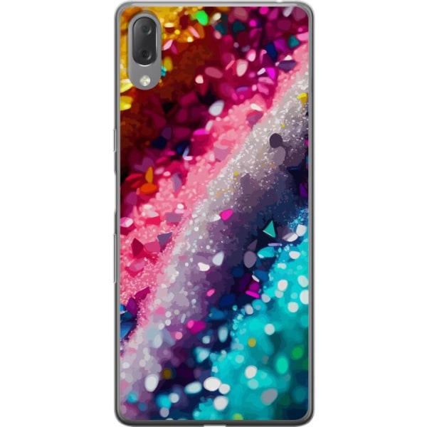 Sony Xperia L3 Gennemsigtig cover Glitter