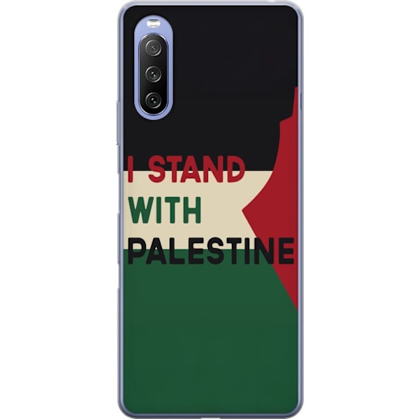 Sony Xperia 10 III Gjennomsiktig deksel Stå opp for Palestina