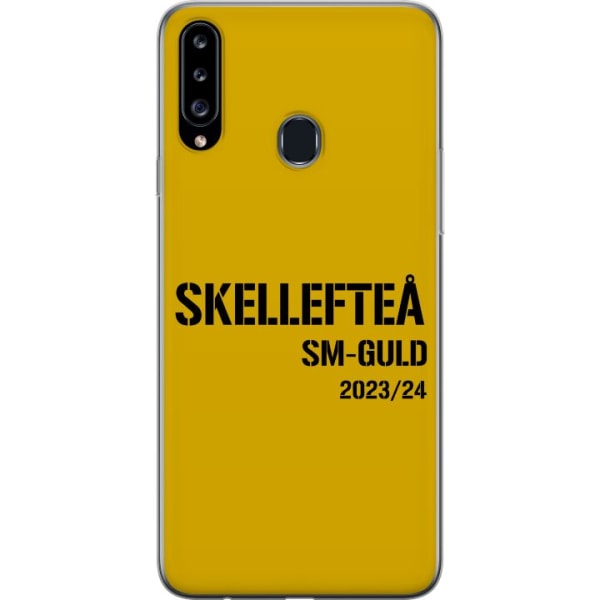 Samsung Galaxy A20s Gennemsigtig cover Skellefteå SM GULD