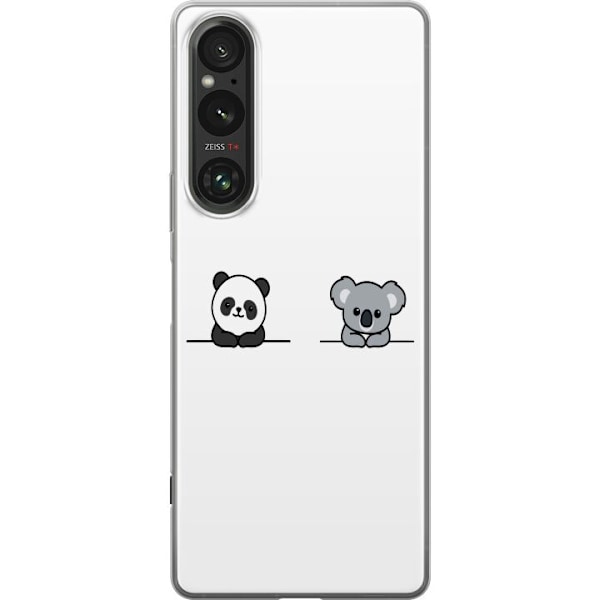 Sony Xperia 1 VI Läpinäkyvä kuori Panda Koala