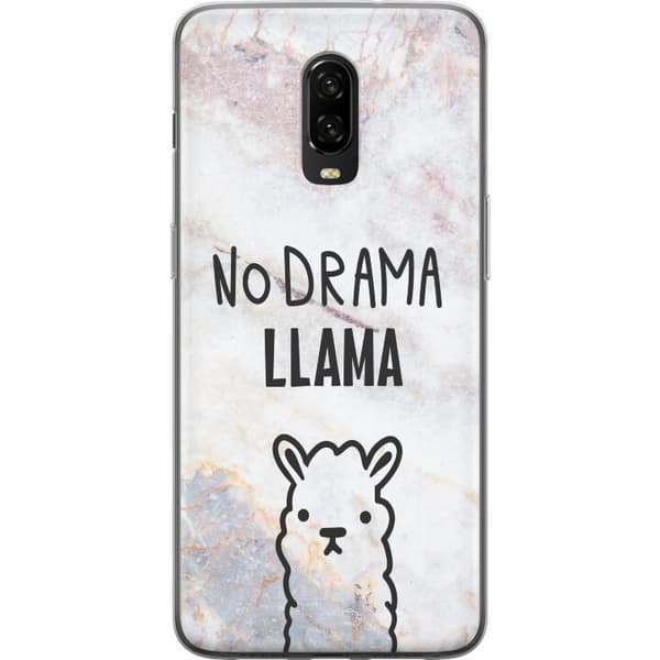 Kompatibelt Mobilskal till OnePlus 6T Llama Marble
