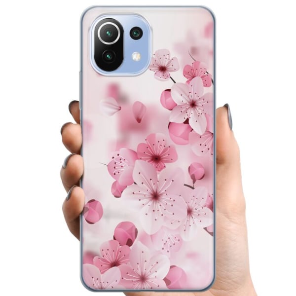 Xiaomi 11 Lite 5G NE TPU Mobilcover Kirsebærblomst