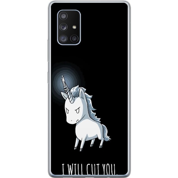 Samsung Galaxy A71 5G Genomskinligt Skal Unicorn Cut You