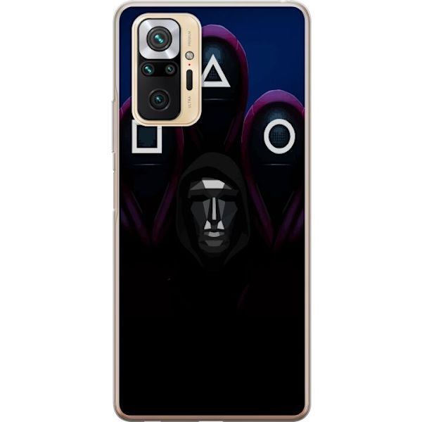 Xiaomi Redmi Note 10 Pro Genomskinligt Skal Squid Game Säsong 3 Nya Ikoner Populär Serie TV Motiv Asiatisk Drama Trend Ikoniskt Grafisk Design
