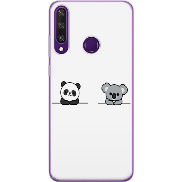 Huawei Y6p Genomskinligt Skal Panda Koala