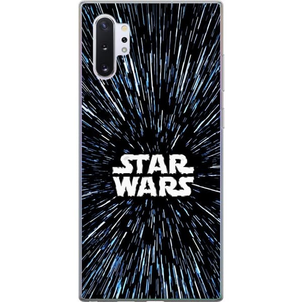 Kompatibel Mobilcover til Samsung Galaxy Note10+ Star Wars-logo med hyperspace-stjerner i ikonisk sci-fi-design sort
