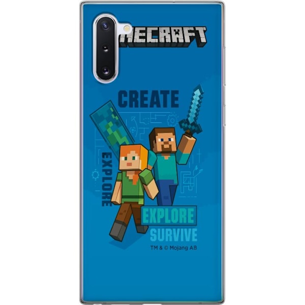 Samsung Galaxy Note10 Genomskinligt Skal Minecraft Caves