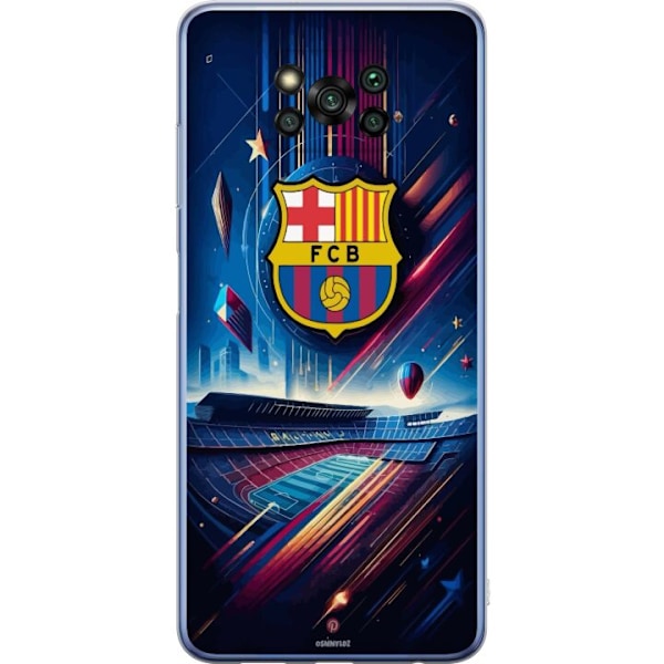 Xiaomi Poco X3 Pro Läpinäkyvä kuori FC Barcelona