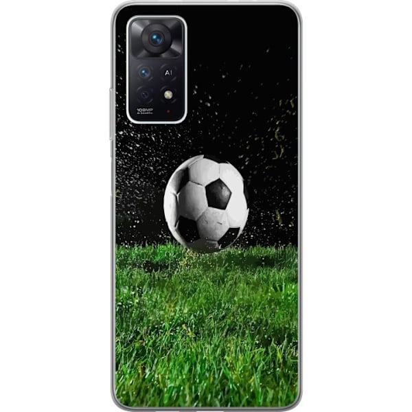 Xiaomi Redmi Note 11 Pro 5G Gennemsigtig cover Fodbold Handlin