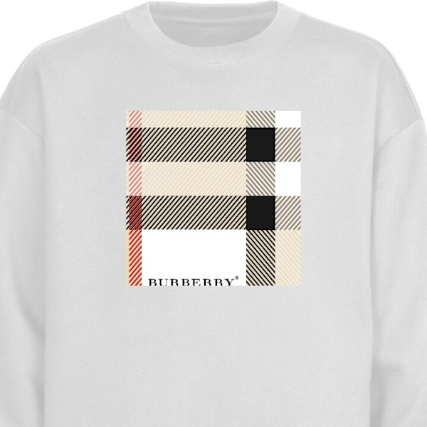 Sweatshirt for Voksen | Klassisk Collegegenser Burberry hvit M