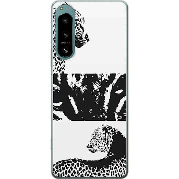 Sony Xperia 5 IV Läpinäkyvä kuori Leopard Faces