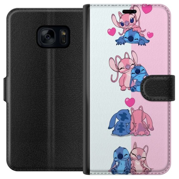 Samsung Galaxy S7 Lompakkokotelo Lilo & Stitch