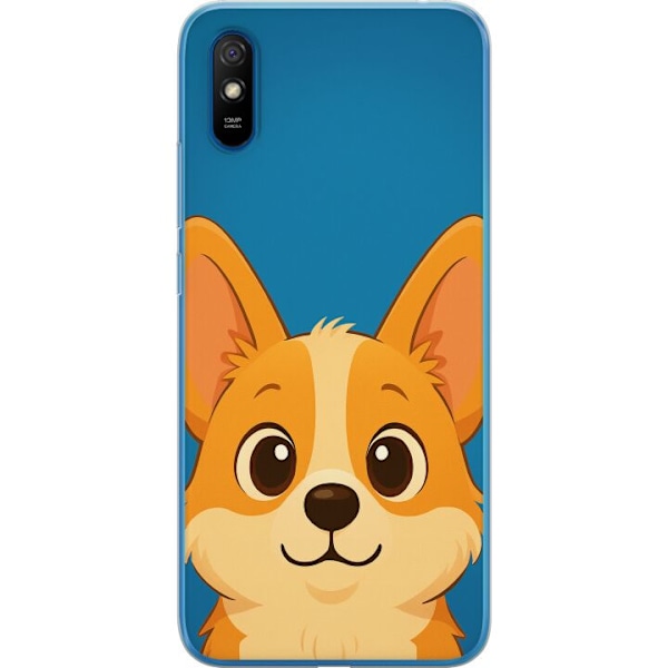 Xiaomi Redmi 9A Genomskinligt Skal Hello Corgi